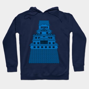 Blue Himeji Castle Hoodie